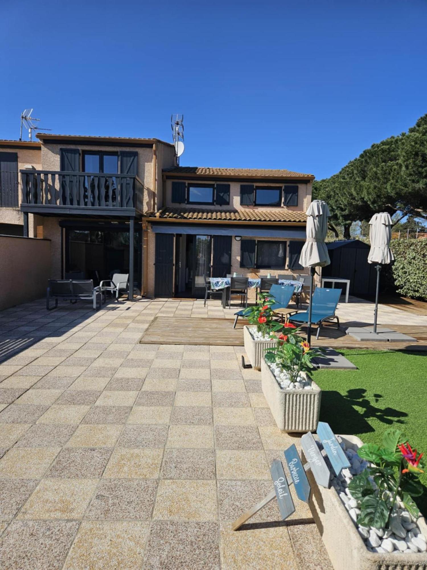 Maison Confort 4 Ch 8p Domaine Prive Avec Piscines, Et A 10 Min A Pied * Portiragnes
